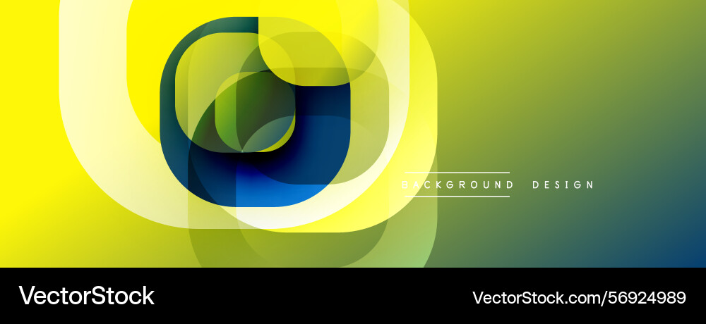 Abstract geometric shapes overlap creating vector image