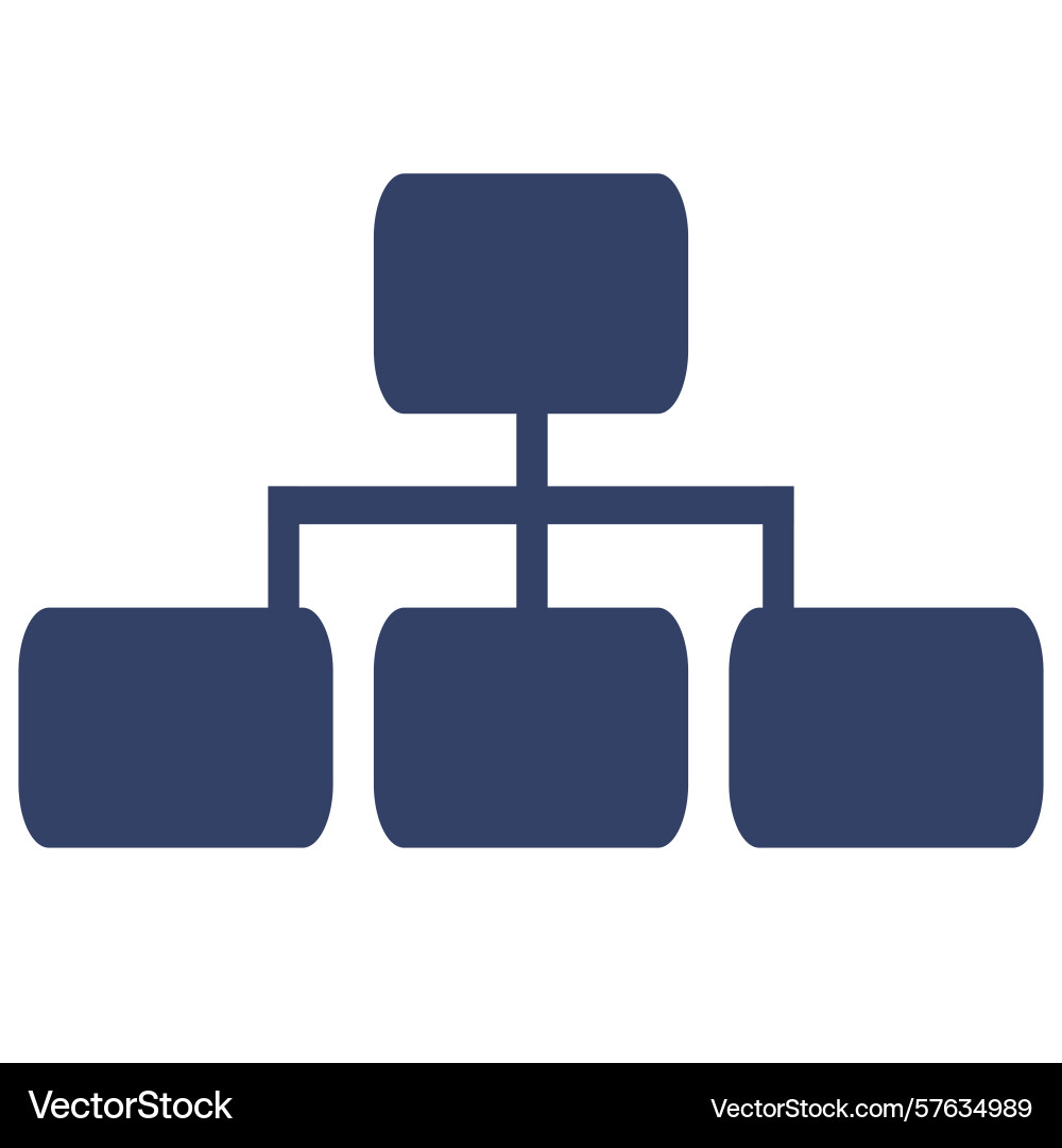 Abstract of a hierarchical structure represented Abstract of a hierarchical structure represented vector image