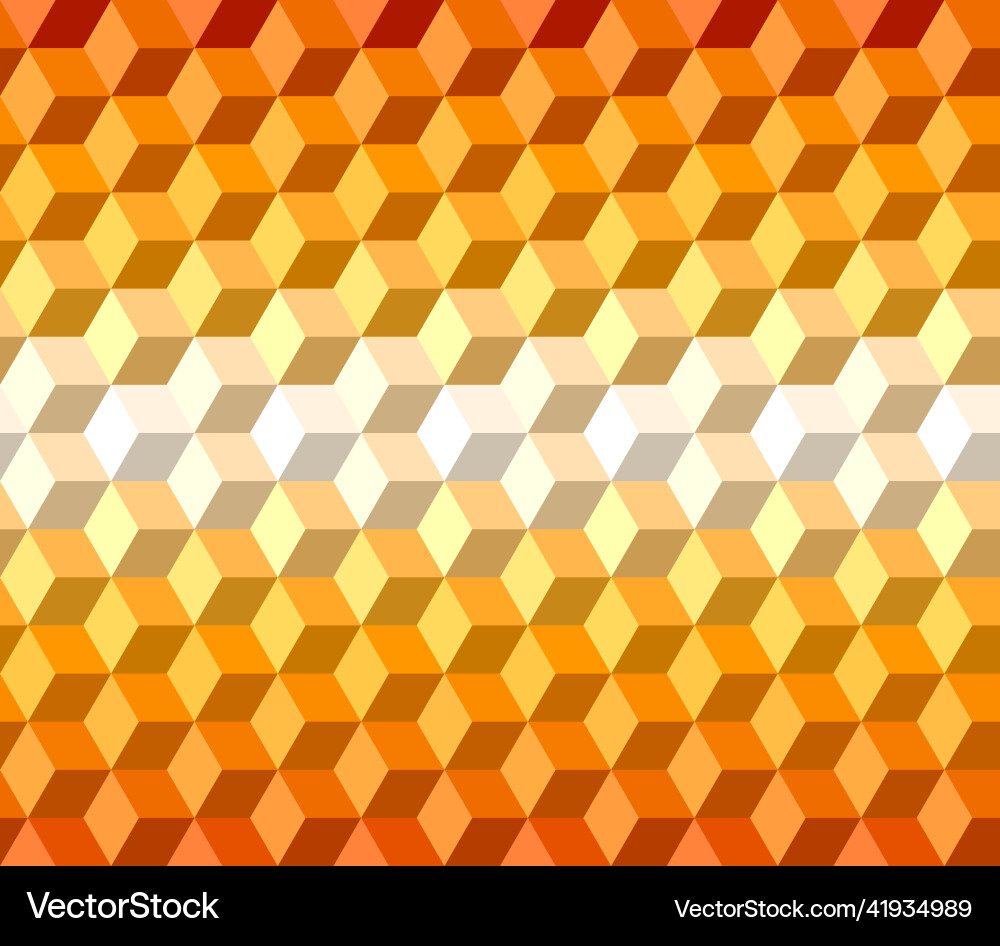 Abstract seamless isometric geometric shape Vector Image
