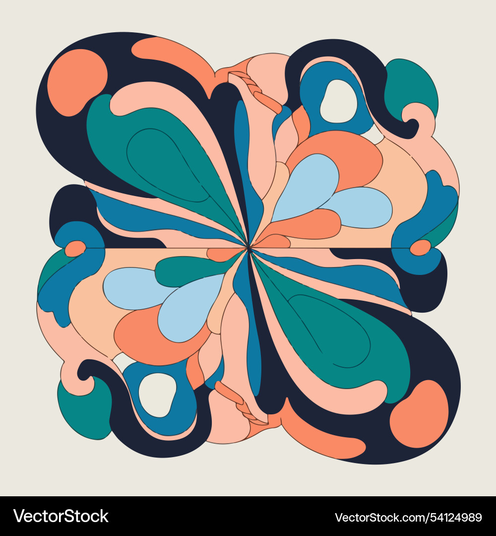 Flat abstract doodle pattern design Flat abstract doodle pattern design vector image