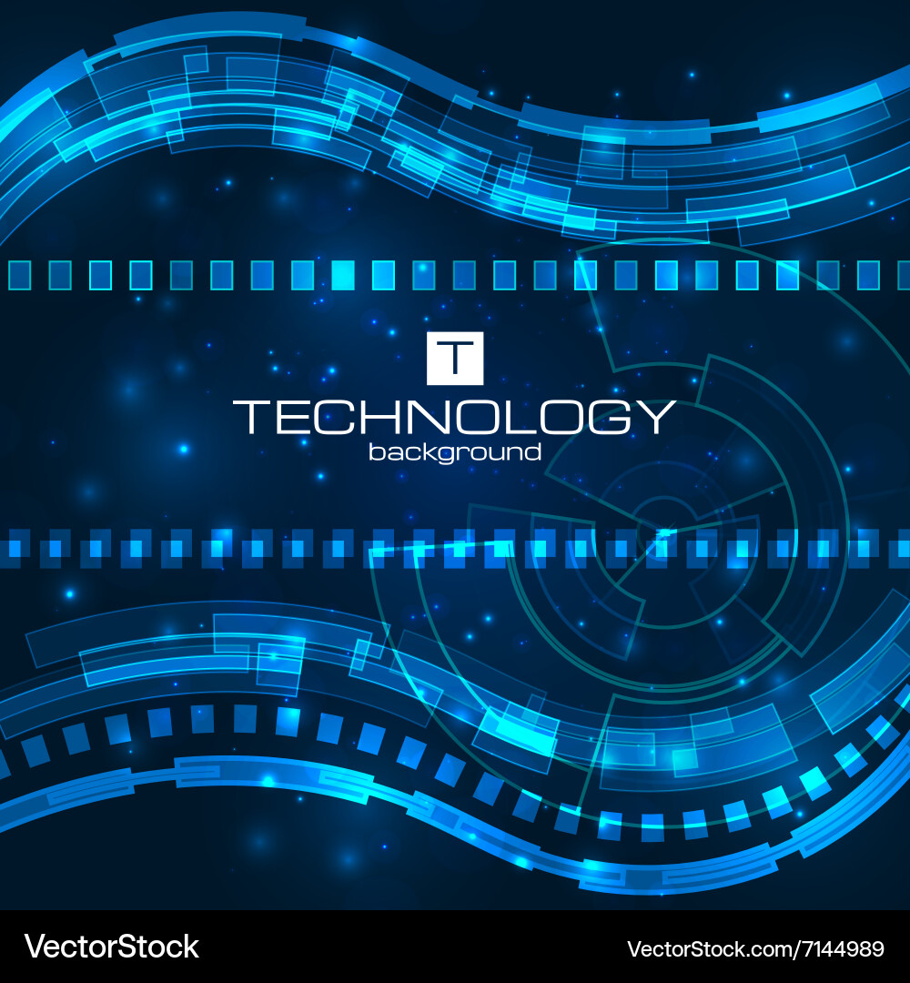 Futuristic digital background with space for text vector image