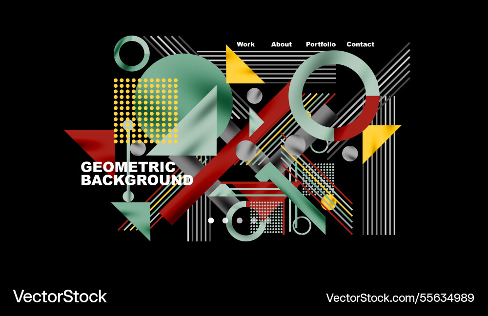 Geometric background showcasing sharp lines Vector Image