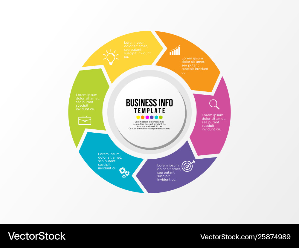 Infographic design template with options steps Vector Image