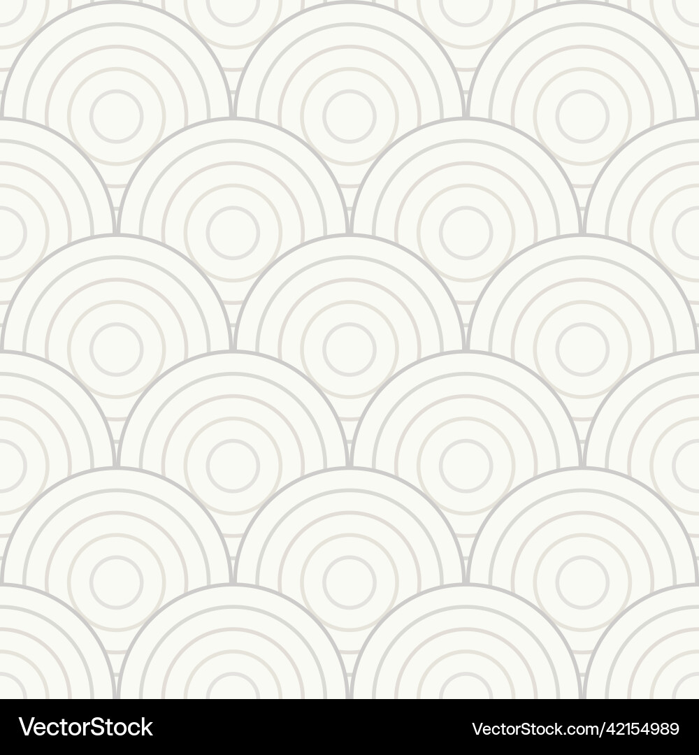 Simple fish scale pattern repeating circles Vector Image