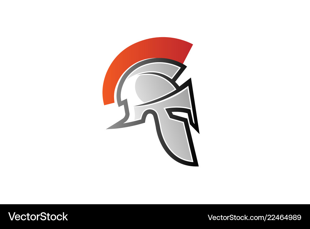 Spartan Helmet Logo Vector Image