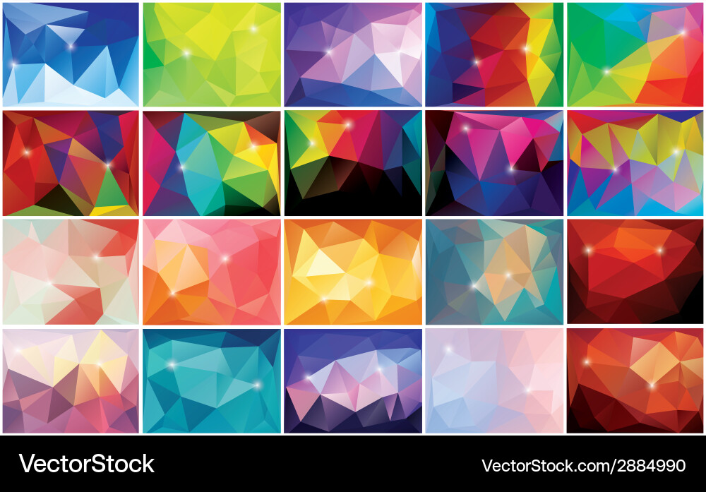 Abstract geometric colorful background pattern vector image
