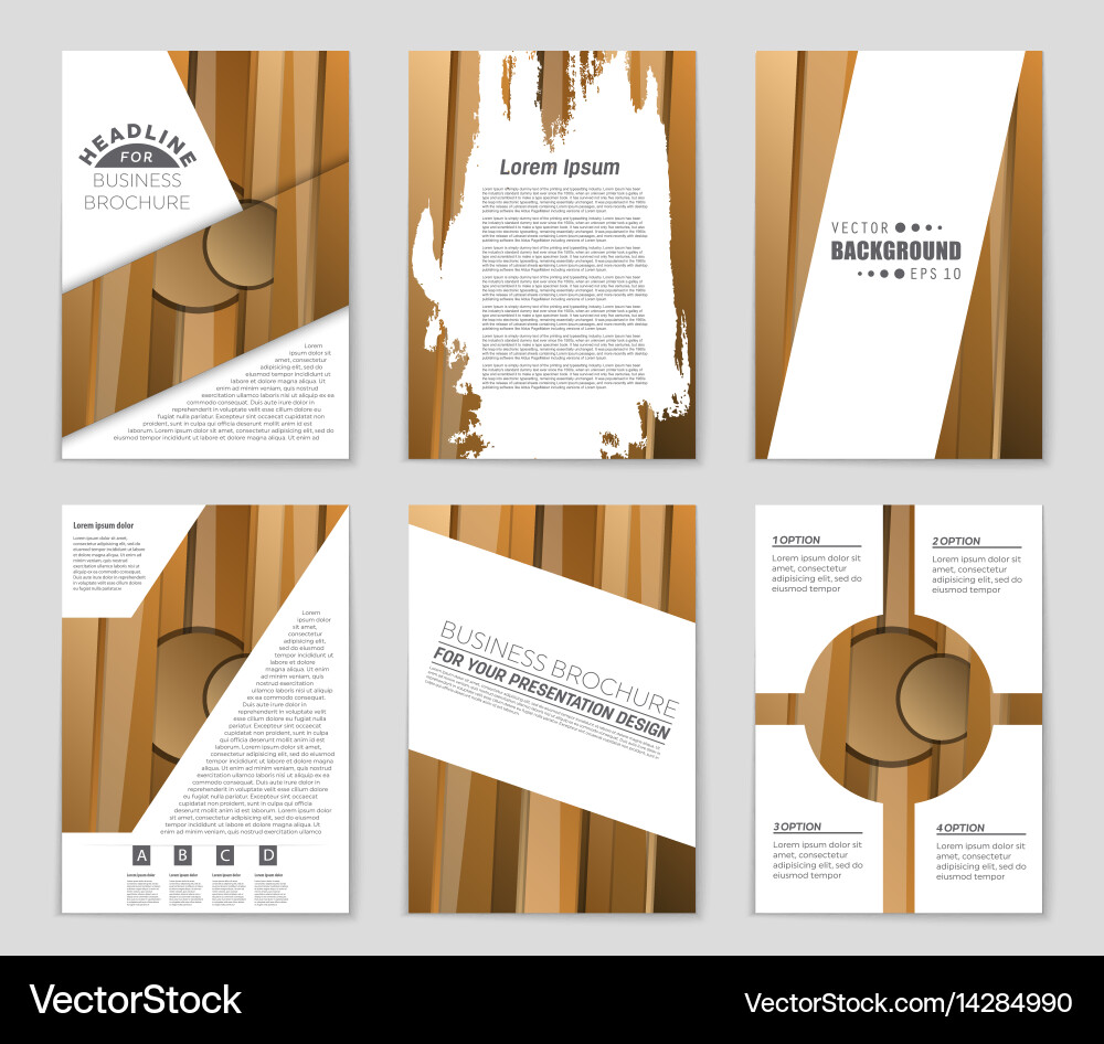 Abstract layout background set for art vector image