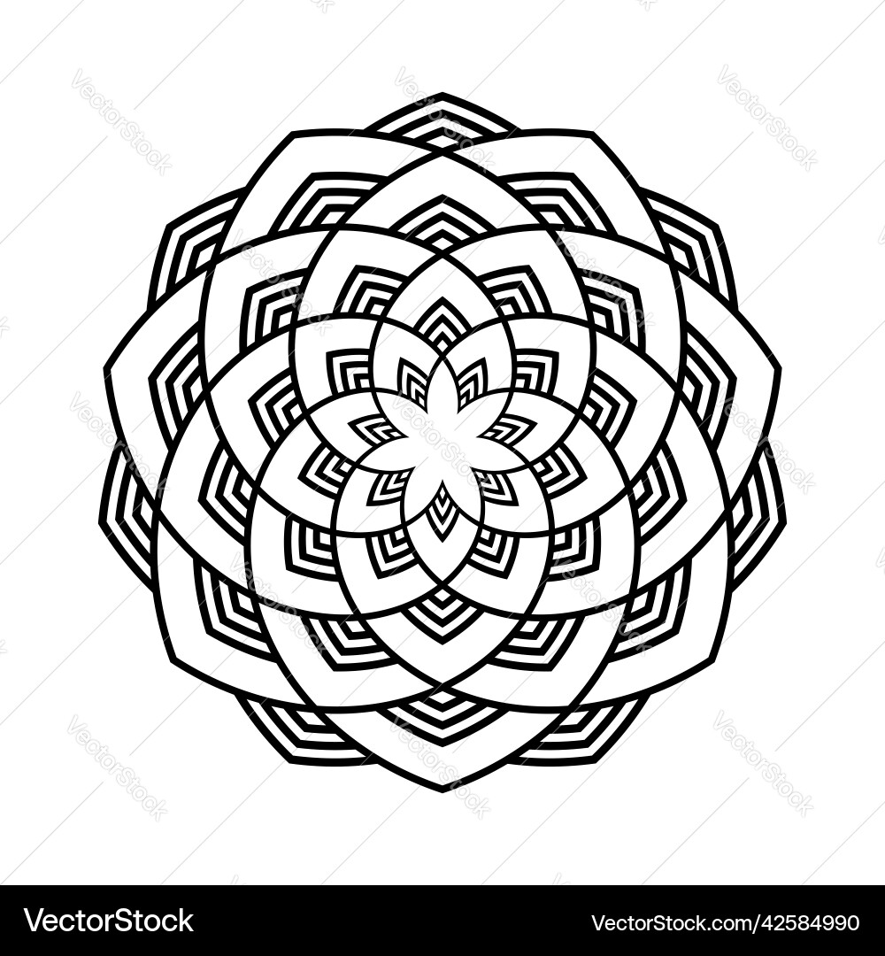 Circle pattern vector image