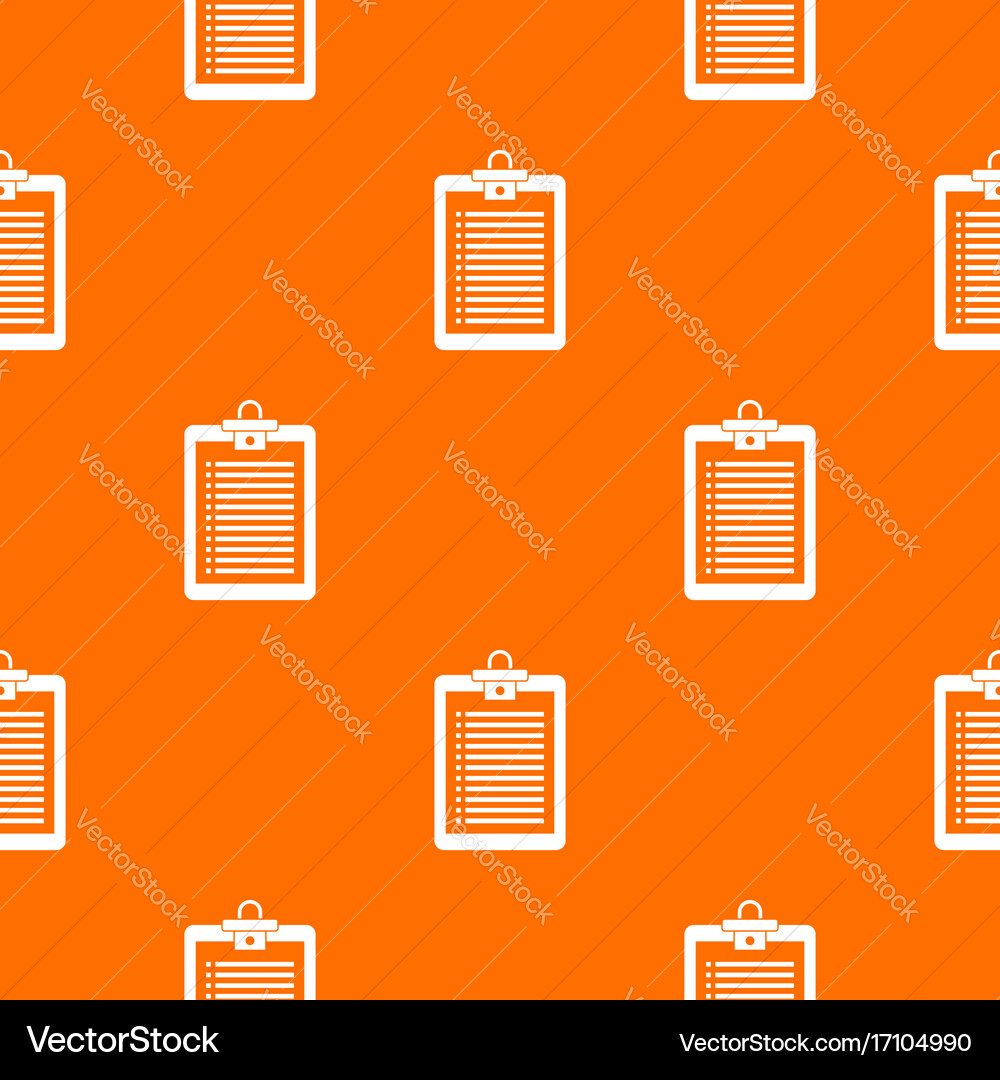 Clipboard with check list pattern seamless vector image