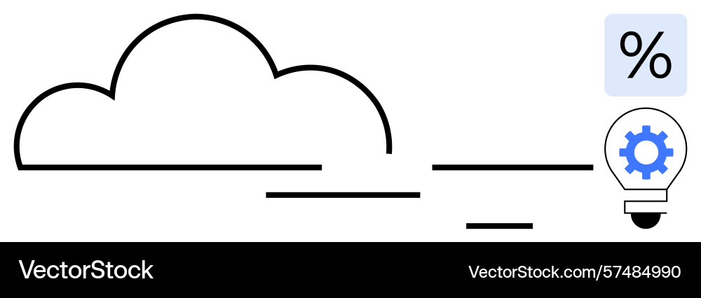 Cloud data processing with analytics Cloud data processing with analytics vector image