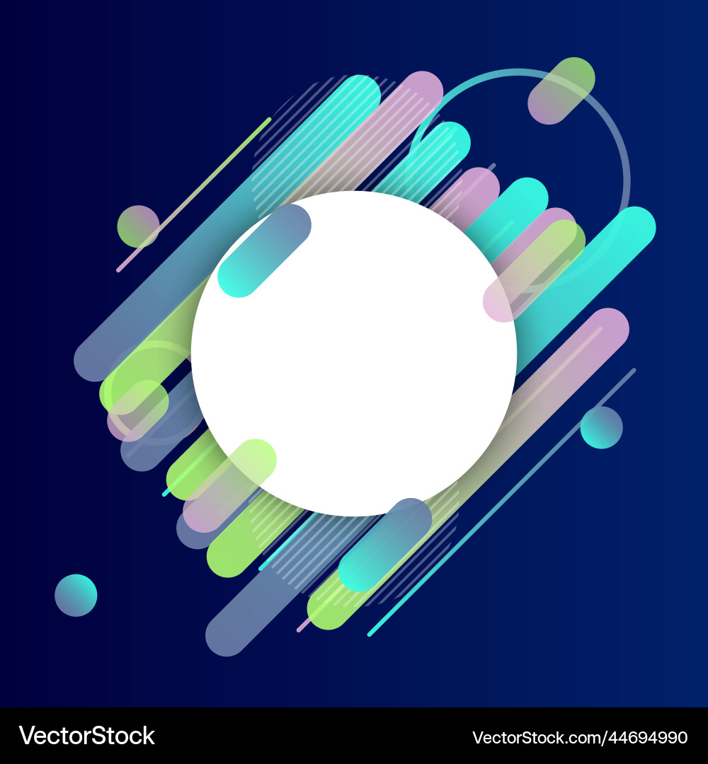 Creative rounded lines edge place for text Vector Image