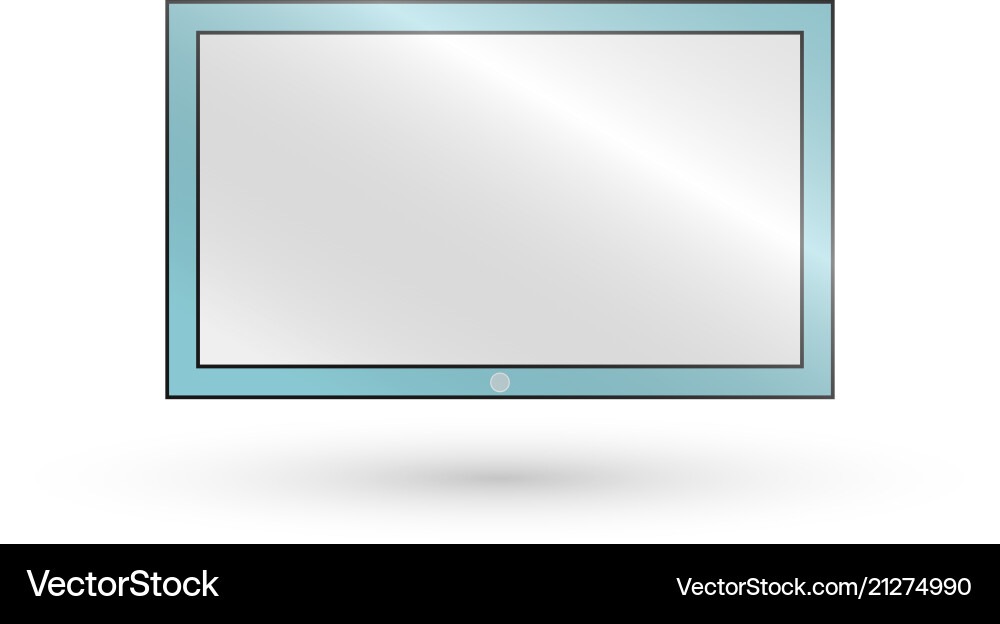 Frame of tv empty led monitor computer Frame of tv empty led monitor computer Vector Image