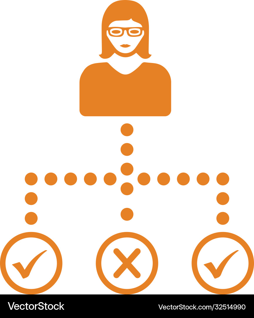 Hierarchy organization structure icon Vector Image