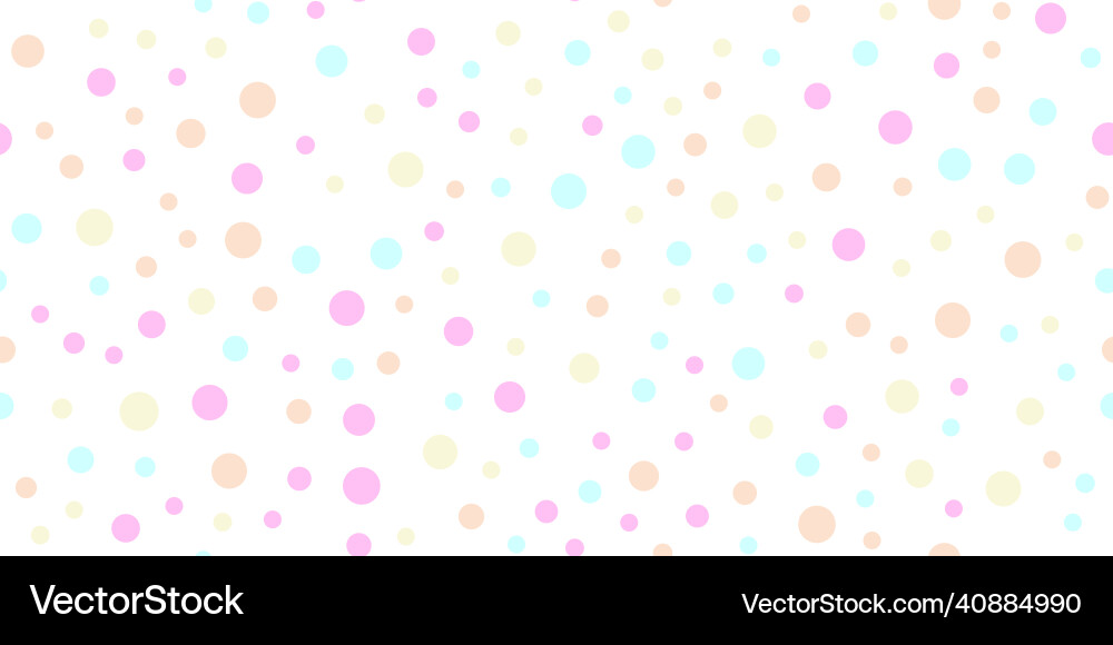 Seamless pattern with random colorful dots Seamless pattern with random colorful dots vector image
