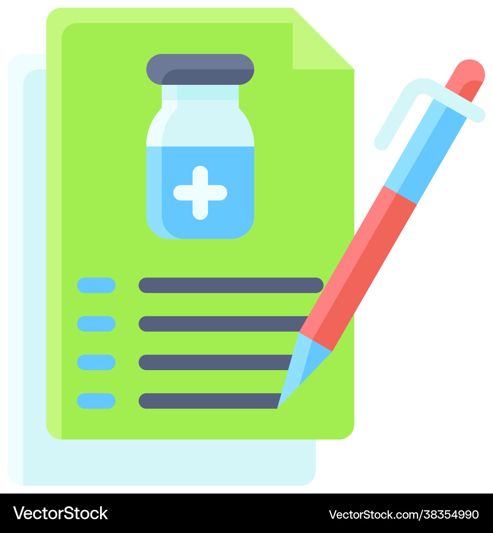 Vaccine data icon development related vector image