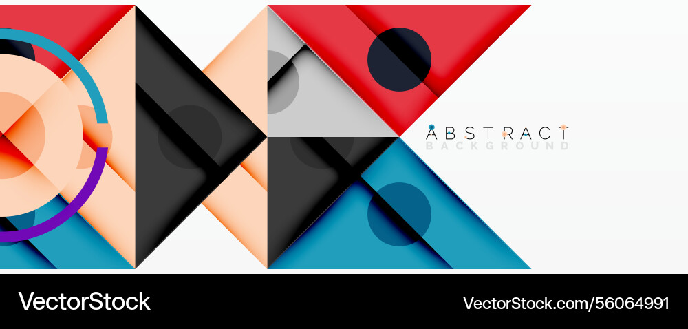 Abstract geometric composition with intersecting Abstract geometric composition with intersecting Vector Image