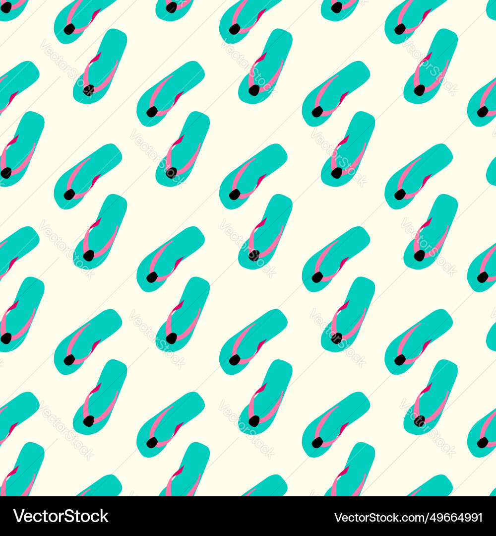 Flip flop print pattern seamless Flip flop print pattern seamless Vector Image