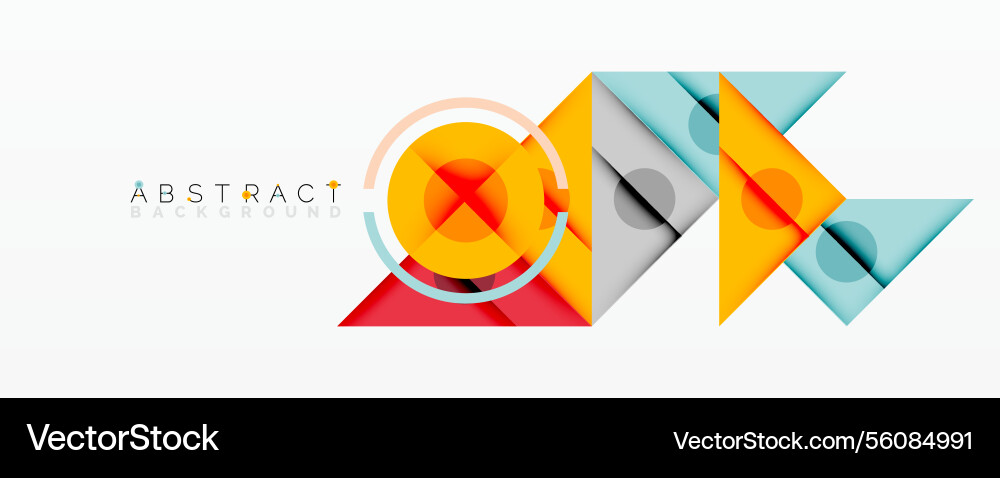 Geometric abstract design with layered triangles Geometric abstract design with layered triangles Vector Image
