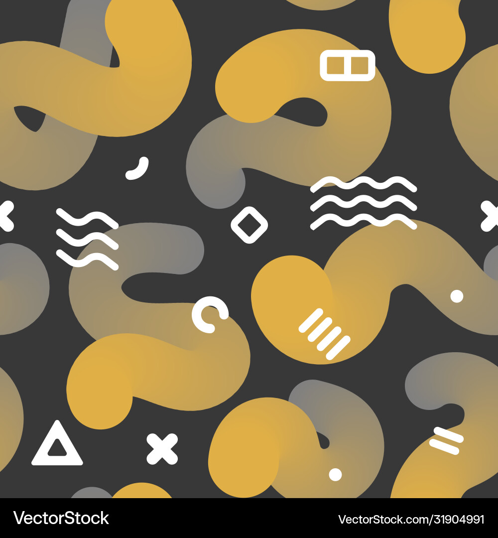 Seamless endless pattern with fluid colorful vector image
