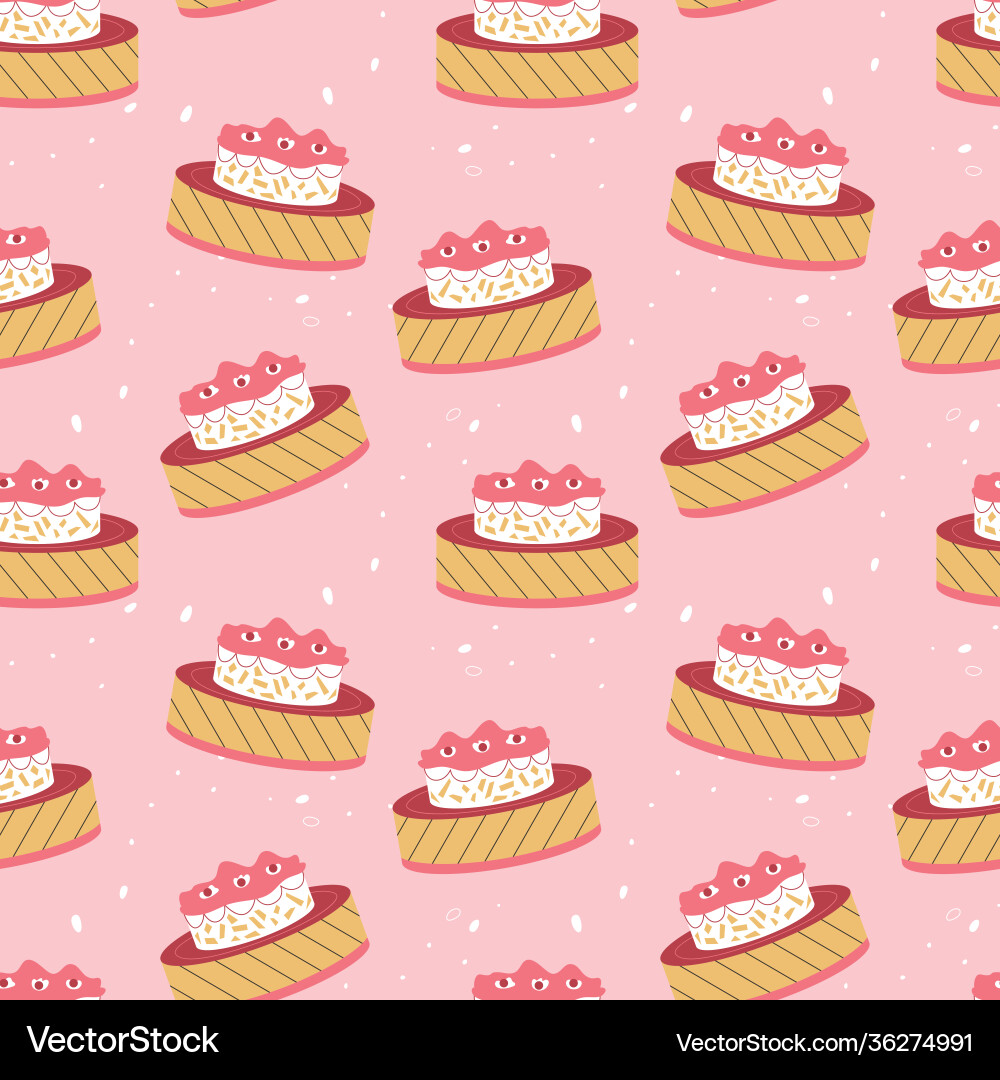 Seamless pattern with confectionery Seamless pattern with confectionery vector image