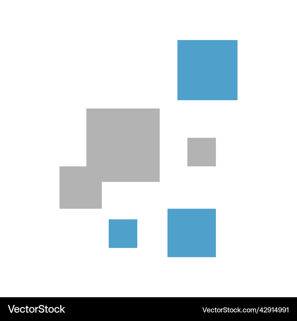 Simple tech box digital signage pixel icon Vector Image