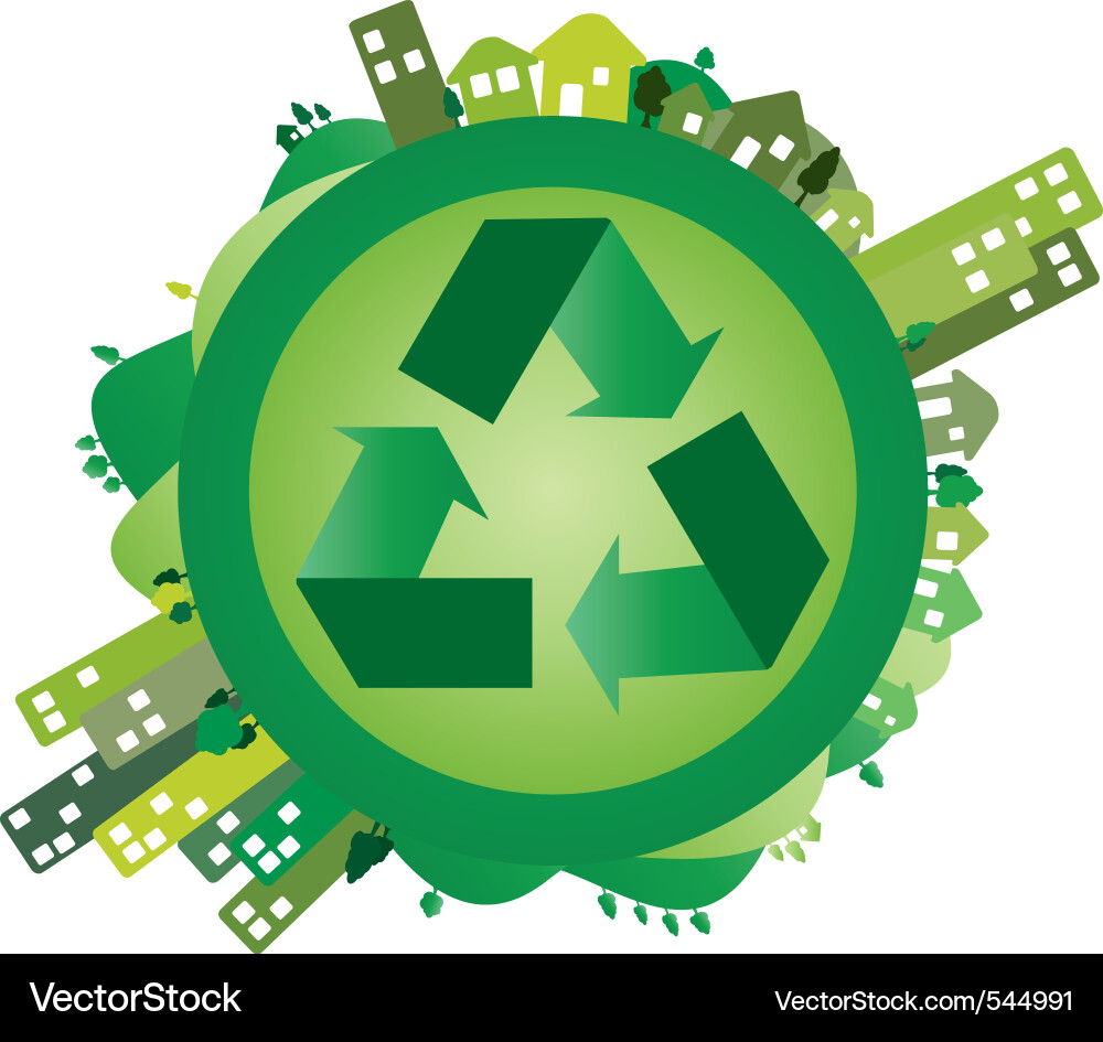 Sustainable Globe Vector Image