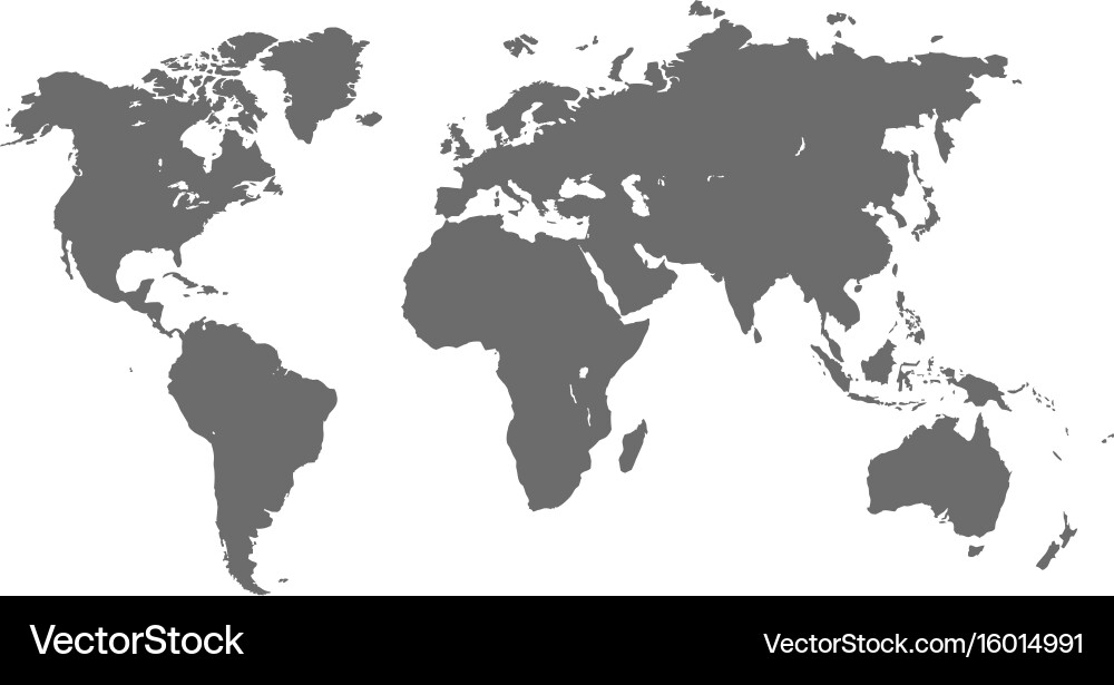 World map Royalty Free Vector Image - VectorStock