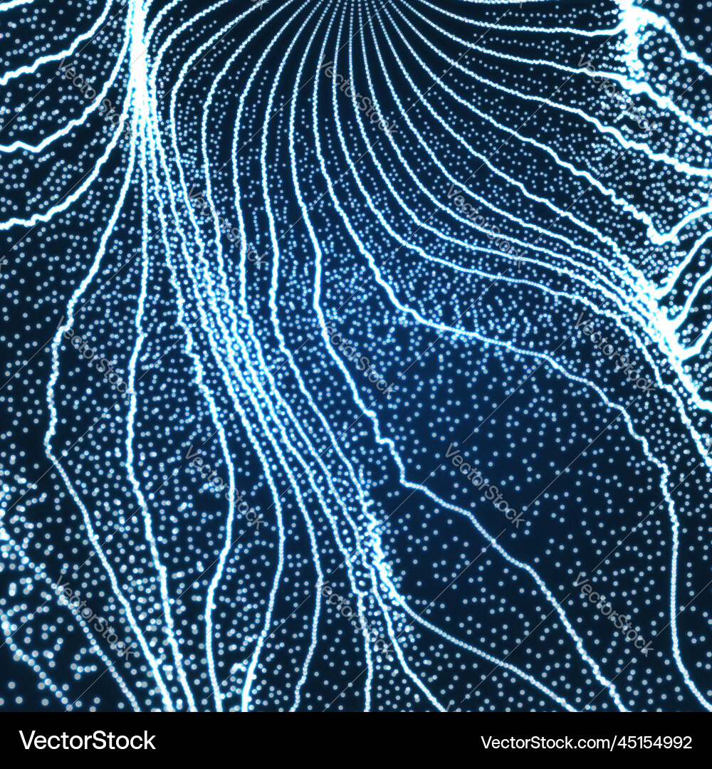 Abstract Glowing Particle Background Vector Image