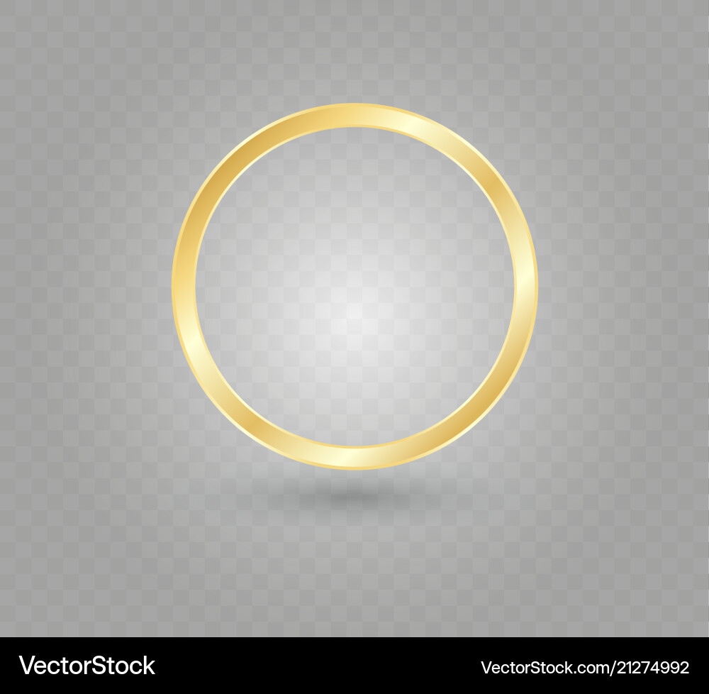 Abstract luxury golden ring light circles Vector Image