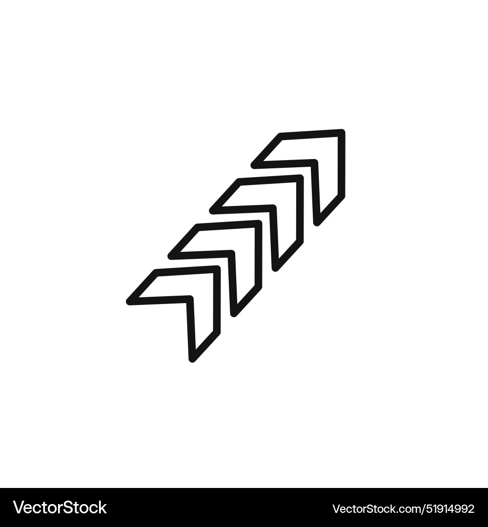 Arrow chevron icon set collection for web Vector Image