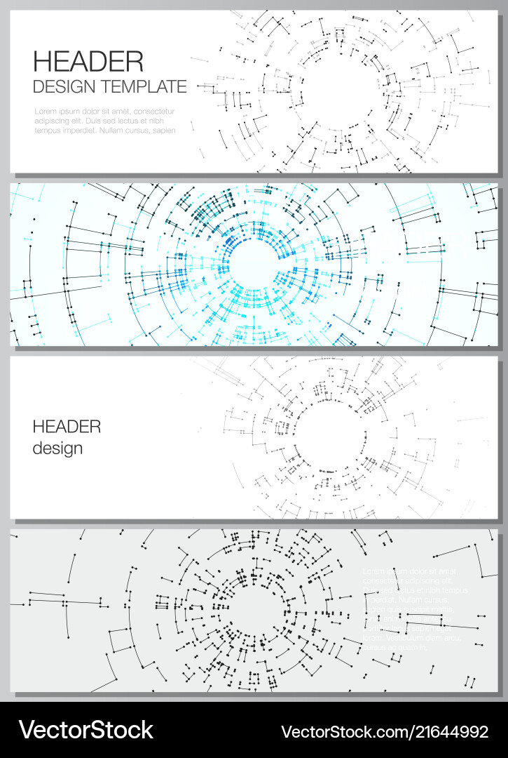 Minimalistic layout of headers banner Minimalistic layout of headers banner vector image