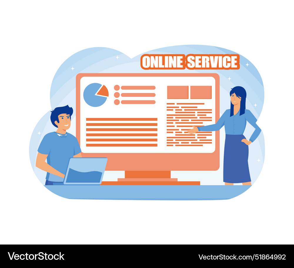 Task distribution online service or platform vector image