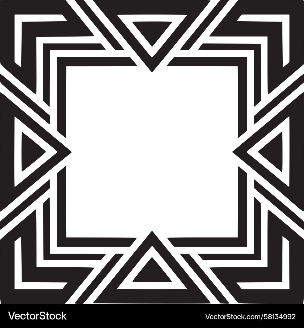 Triangular Frame Pattern Vector Image