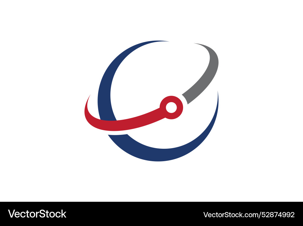 Wire around world faster design Wire around world faster design vector image