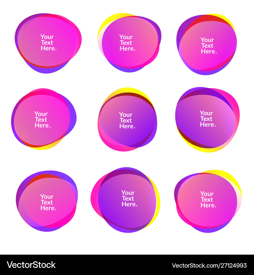 Abstract blur free form shapes color gradient Abstract blur free form shapes color gradient vector image