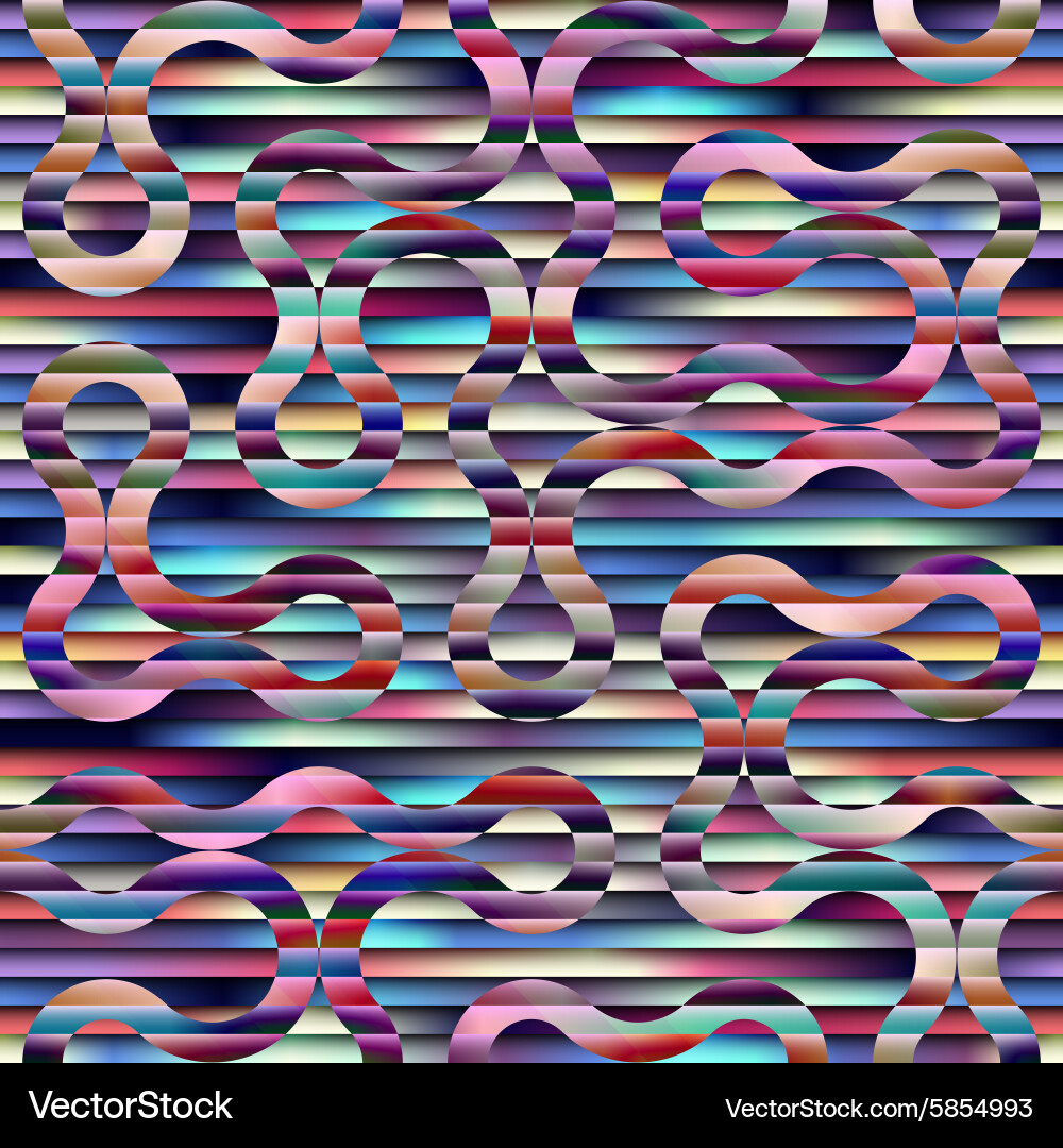 Abstract geometric pattern of horizontal lines vector image