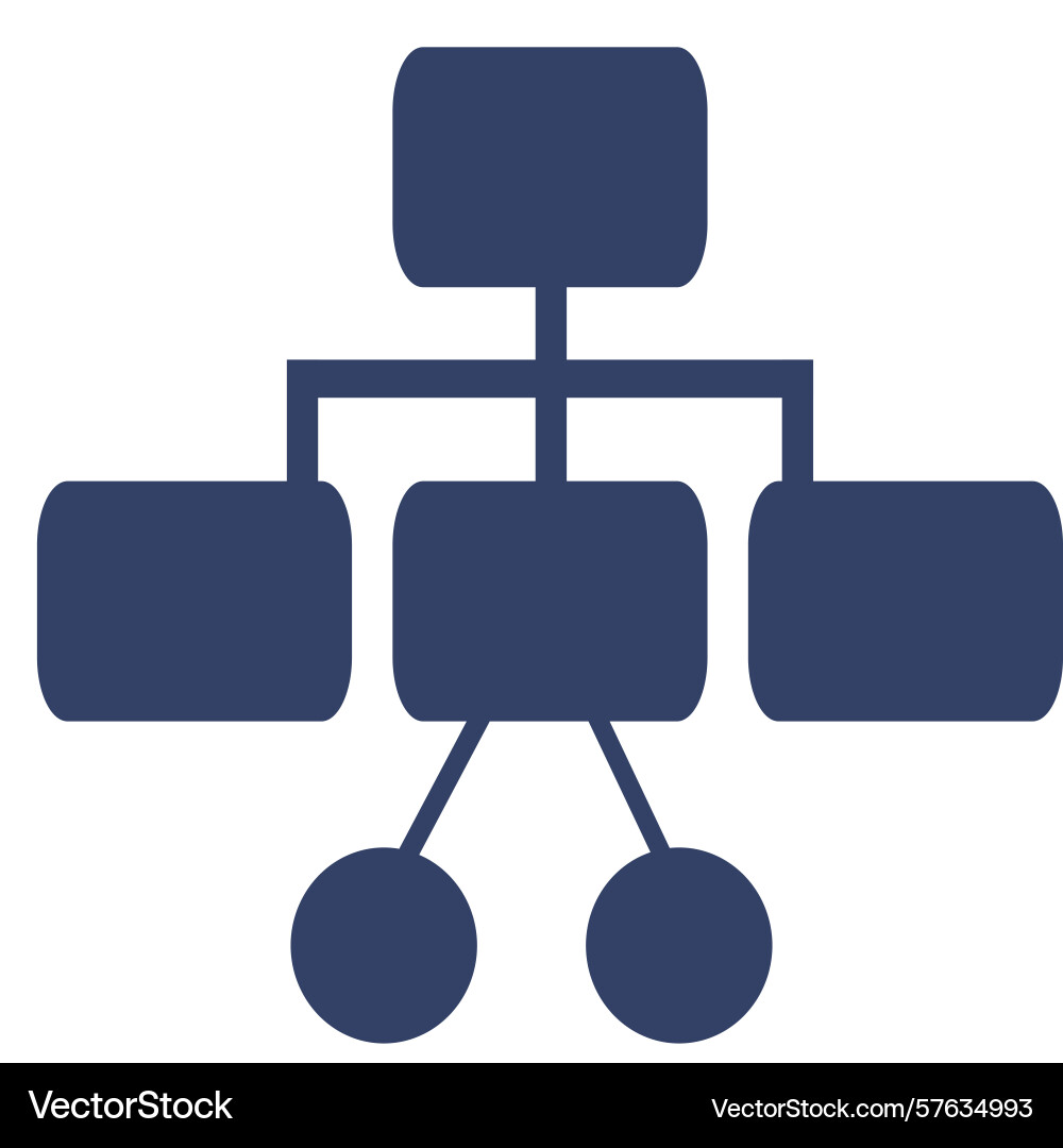Abstract of a hierarchical structure represented vector image