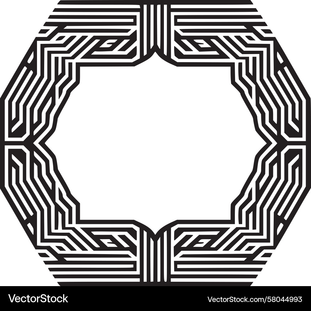 Circuit Frame Pattern Vector Image