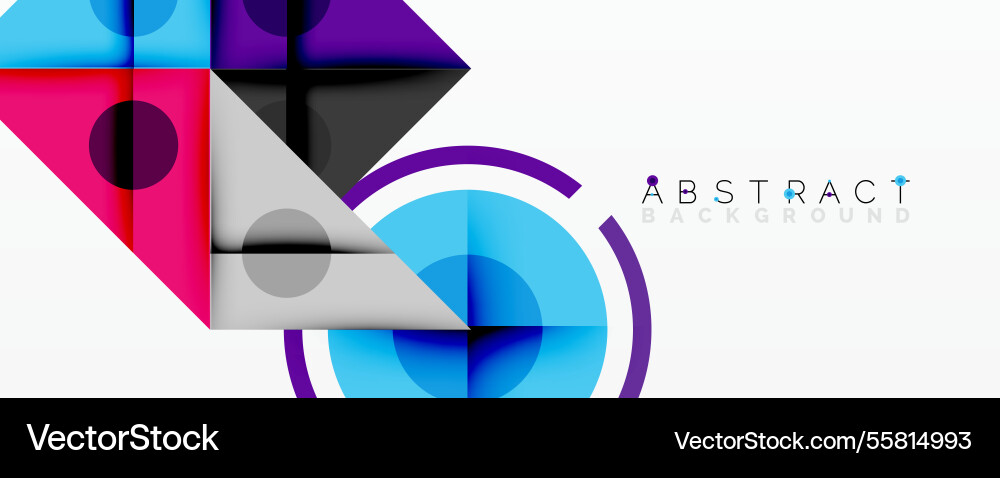 Geometric abstract design with layered triangles Geometric abstract design with layered triangles Vector Image