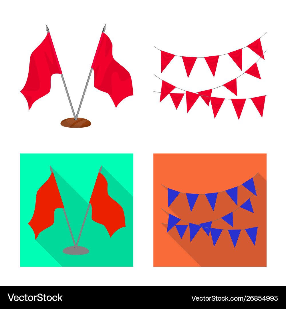 Isolated object texture and presentation symbol vector image