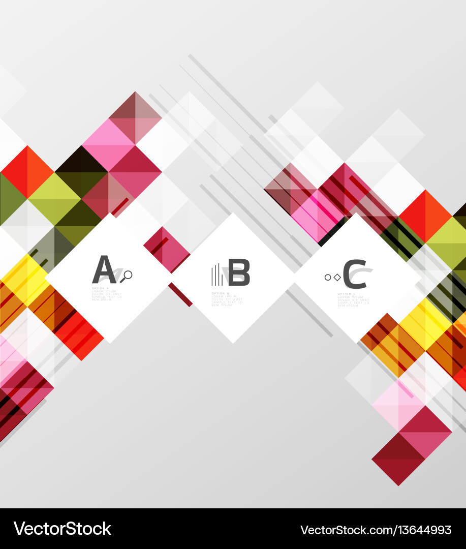 Minimalistic square shapes abstract background Minimalistic square shapes abstract background vector image