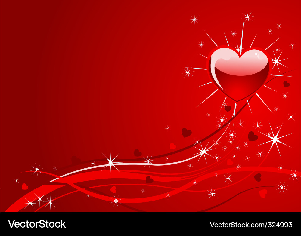 Sparkle red valentine background Royalty Free Vector Image