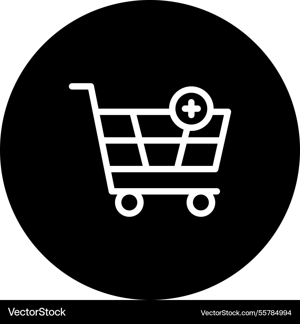 Add to cart icon design vector image