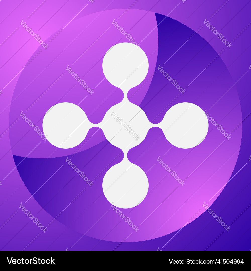 Connected circles nodes as technology tech Connected circles nodes as technology tech vector image