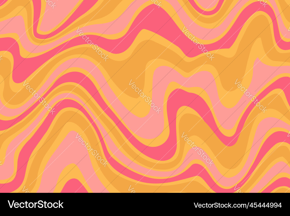 Flat groovy psychedelic background with colorful Vector Image