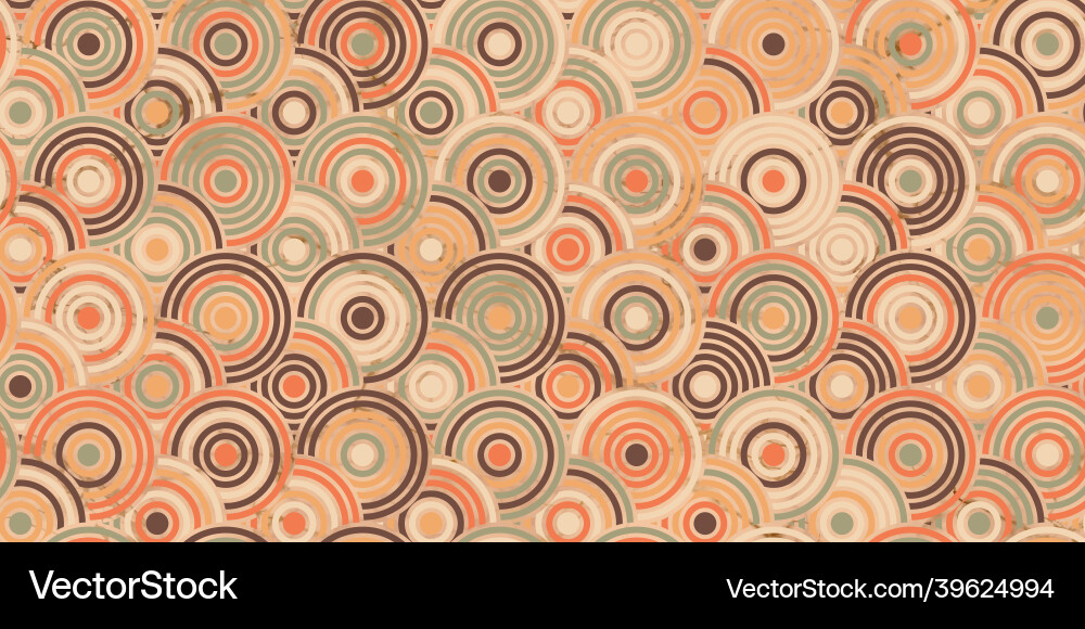 Geometric pattern with circle overlapping vector image