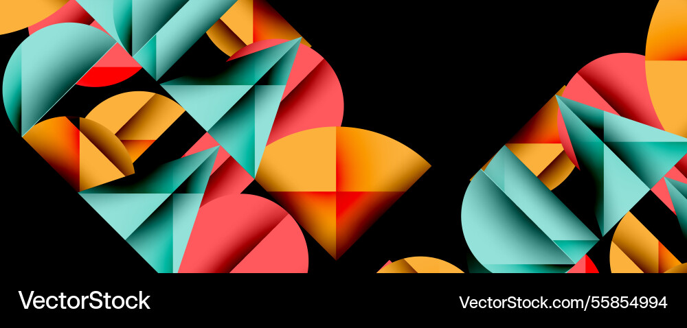 Minimal geometric abstract background circle Vector Image
