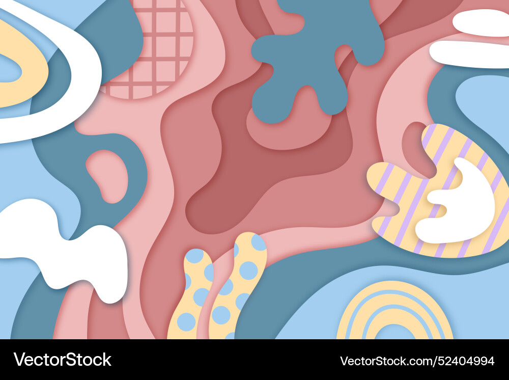 Paper style abstract motion background Vector Image