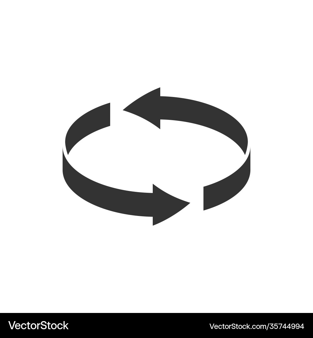 Round Rotate Arrow Reload Icon vector image