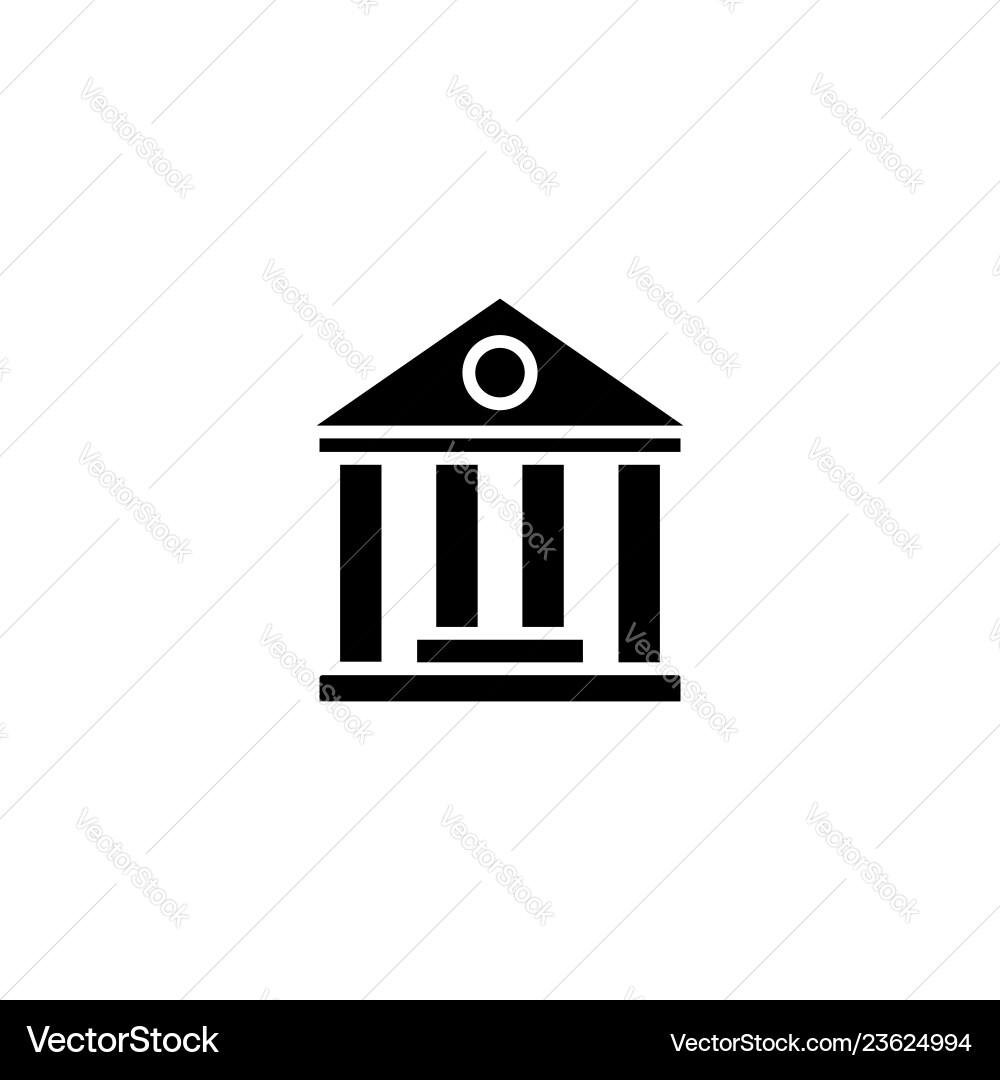 Web icon classical building with columns Web icon classical building with columns vector image